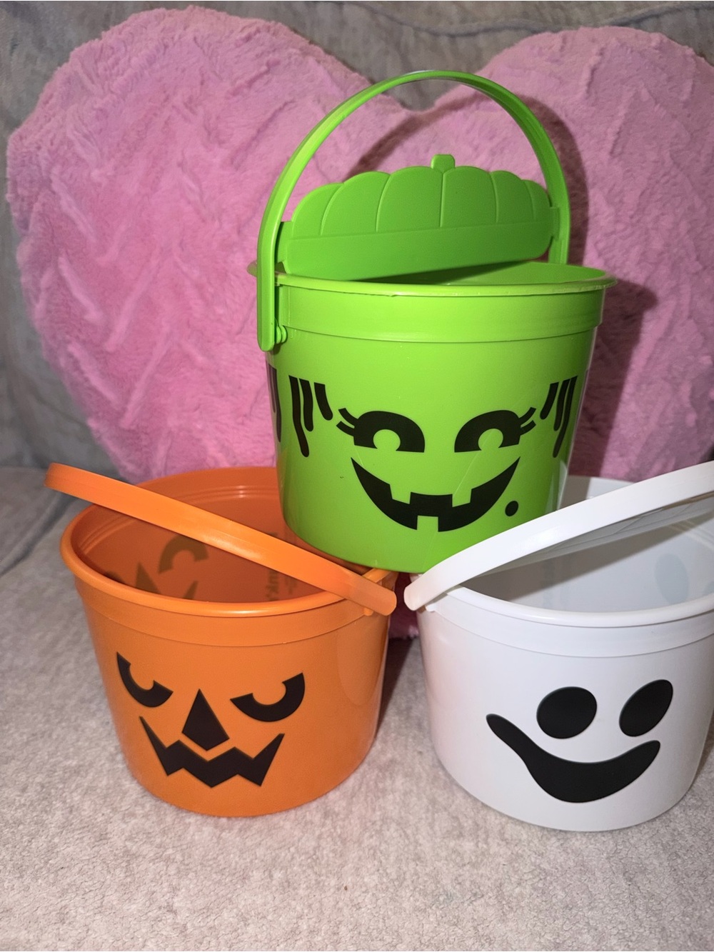 Set of 3 MCDONALDS HALLOWEEN BOO BUCKETS 2022 w/ Happy Meal Pails
